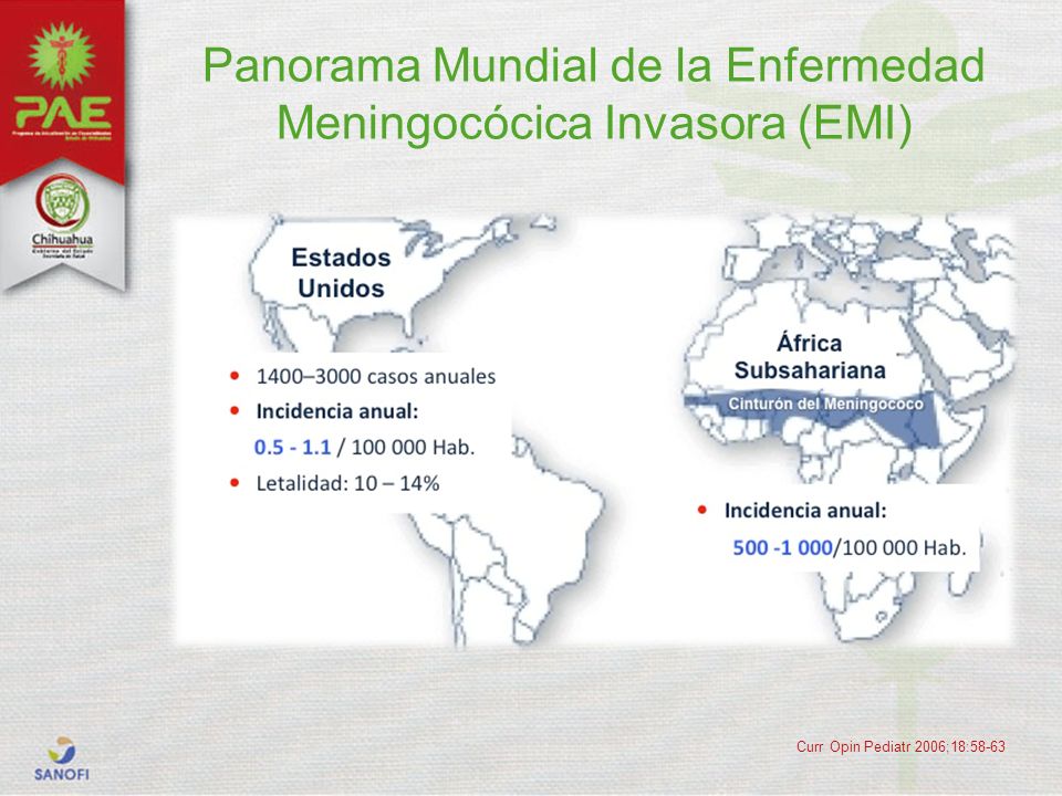 Panorama Mundial de la Enfermedad Meningocócica Invasora (EMI)