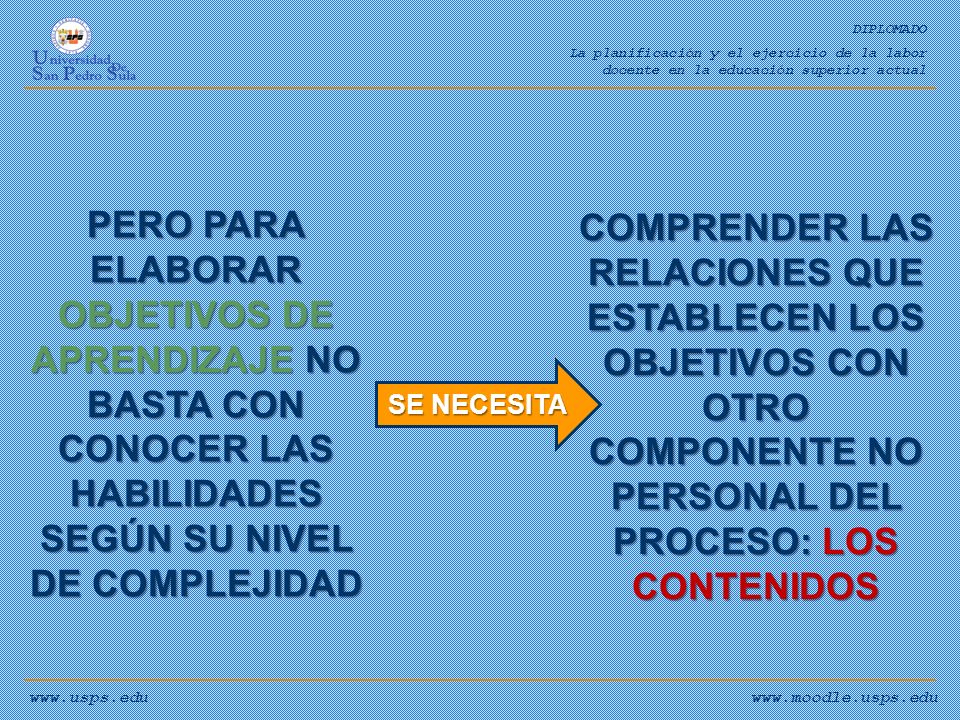 DIPLOMADO La planificación y el ejercicio de la labor. docente en la educación superior actual.