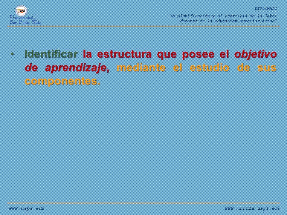DIPLOMADO La planificación y el ejercicio de la labor. docente en la educación superior actual.