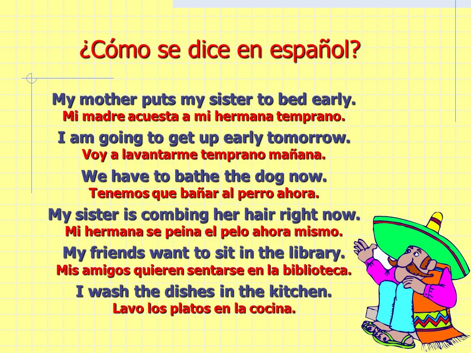 ¿Cómo se dice en inglés Cada mañana me despierto a las seis.