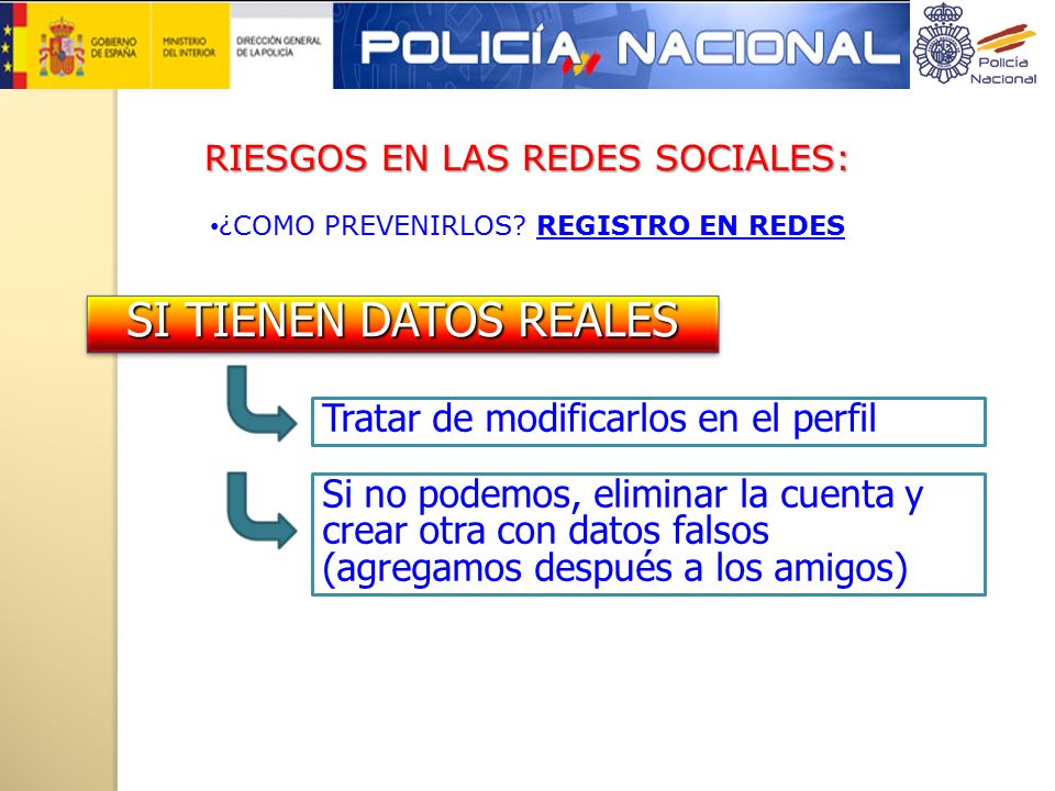 SI TIENEN DATOS REALES Tratar de modificarlos en el perfil