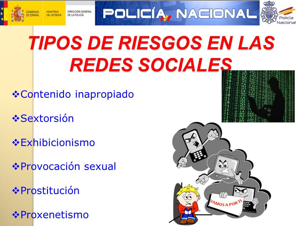 TIPOS DE RIESGOS EN LAS REDES SOCIALES