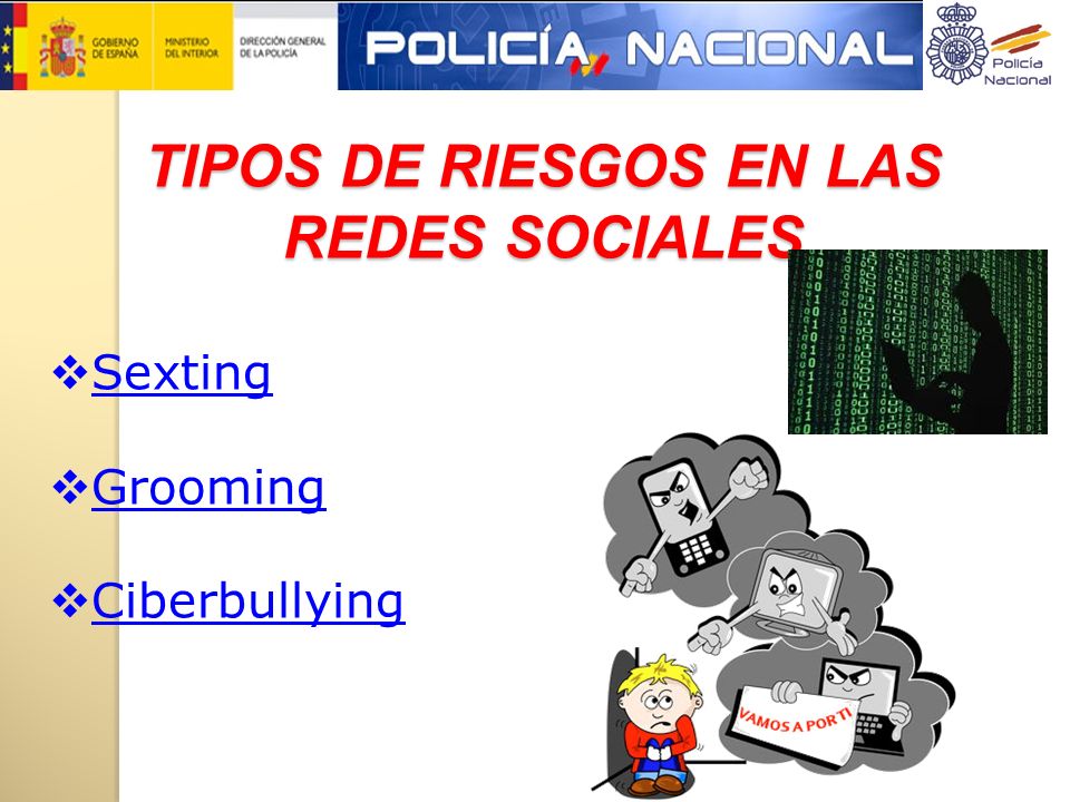 TIPOS DE RIESGOS EN LAS REDES SOCIALES