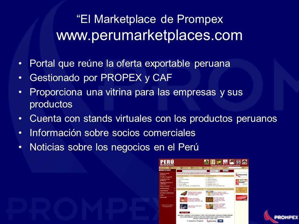 El Marketplace de Prompex