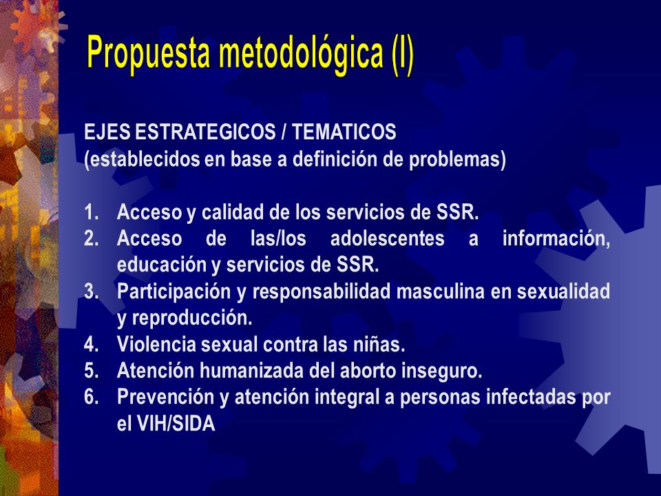 Propuesta metodológica (I)