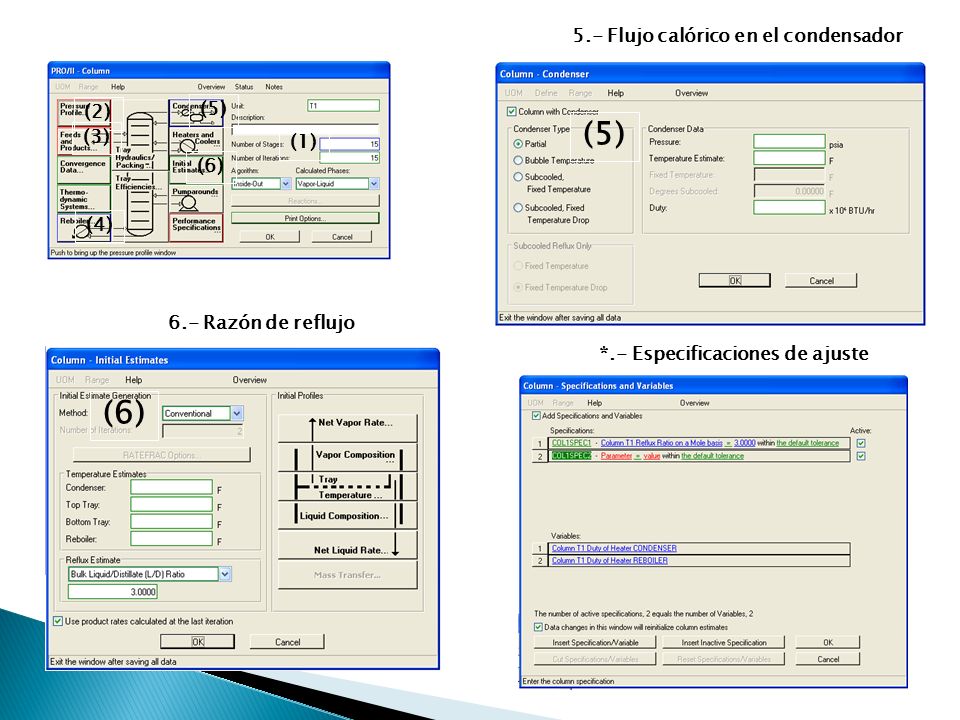 (5) (6) 5.- Flujo calórico en el condensador (5) (2) (3) (1) (6) (4)