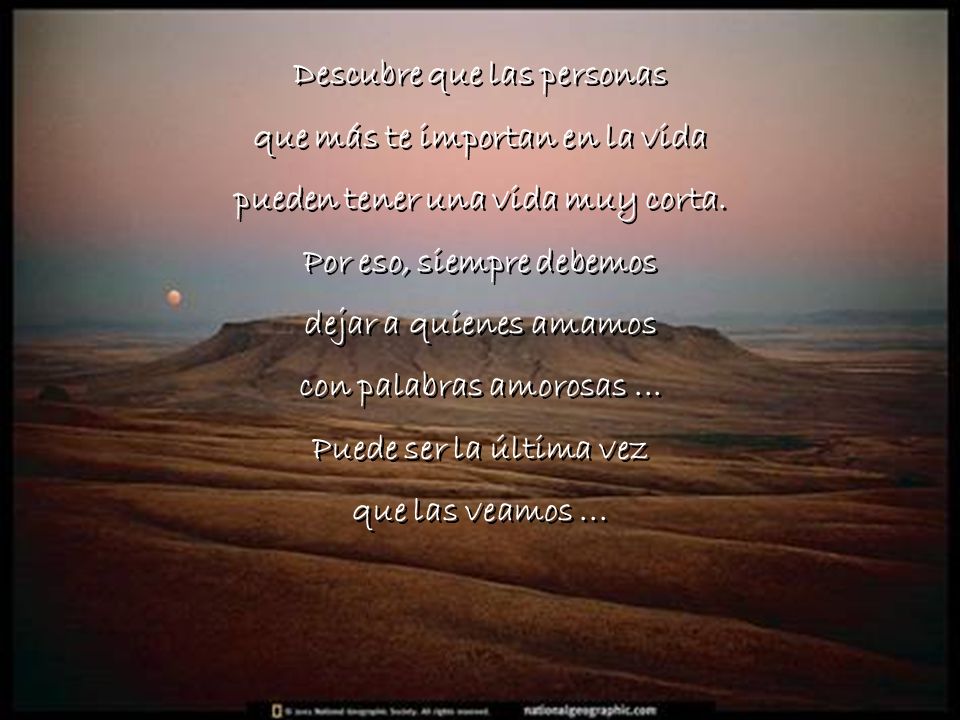 Descubre que las personas que más te importan en la vida