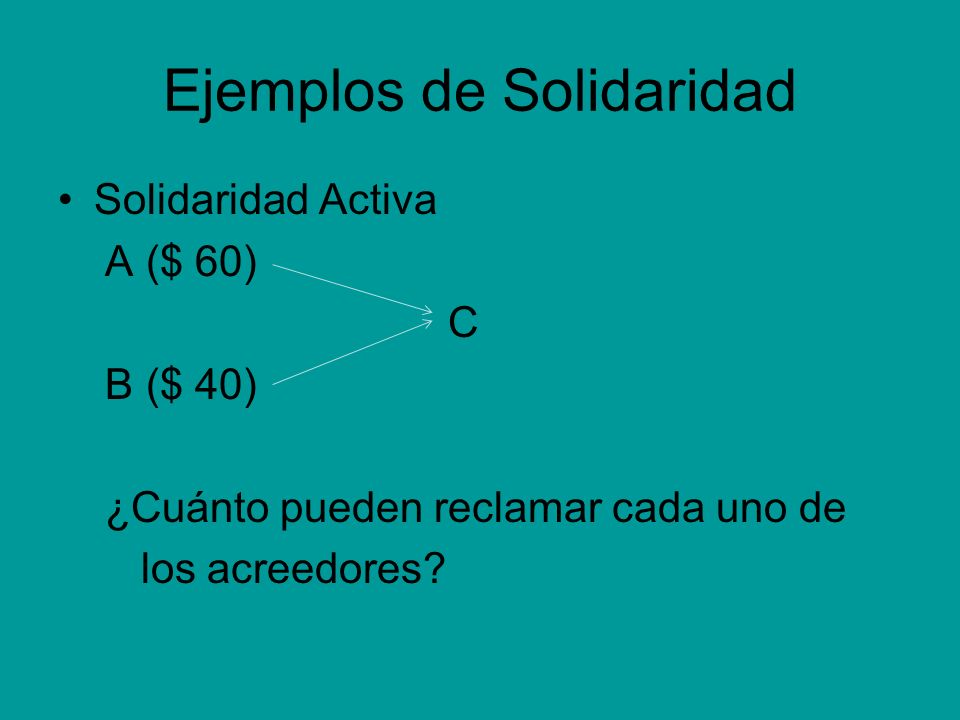 Ejemplos de Solidaridad