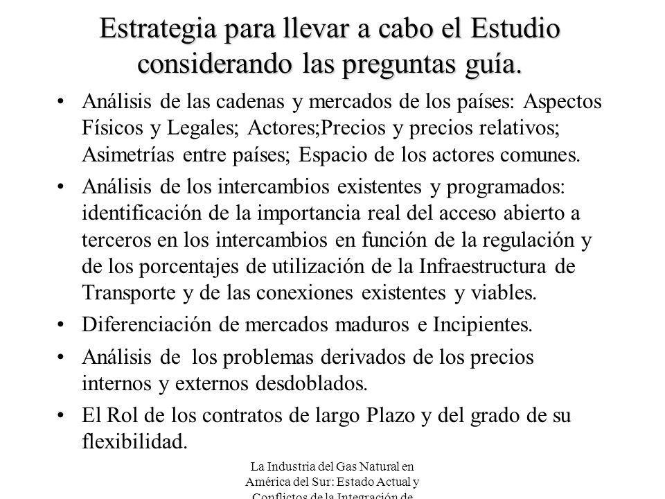 Estrategia para llevar a cabo el Estudio considerando las preguntas guía.