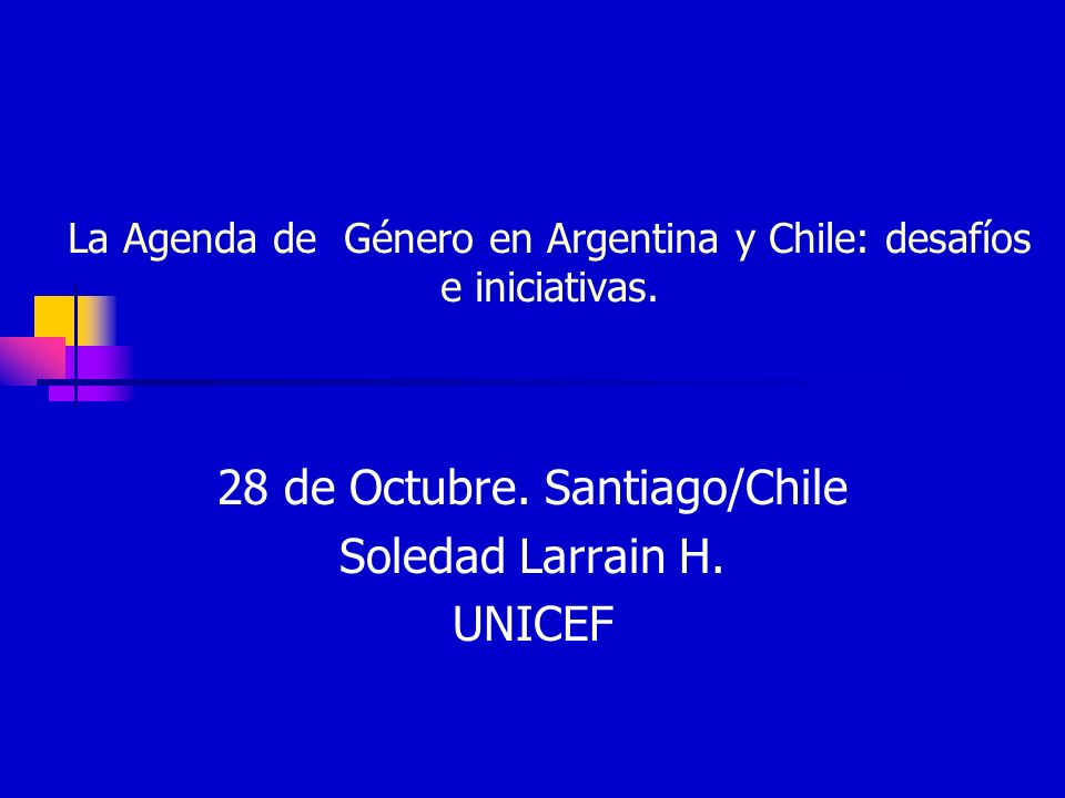 La Agenda de Género en Argentina y Chile: desafíos e iniciativas.