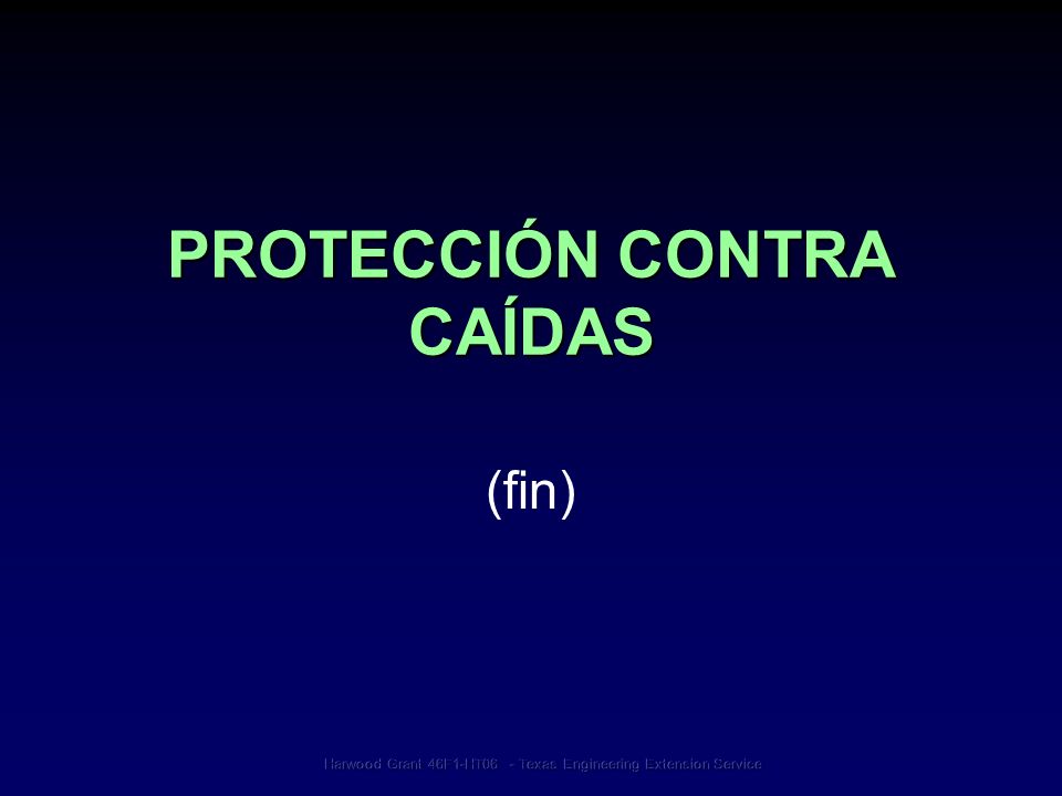 PROTECCIÓN CONTRA CAÍDAS