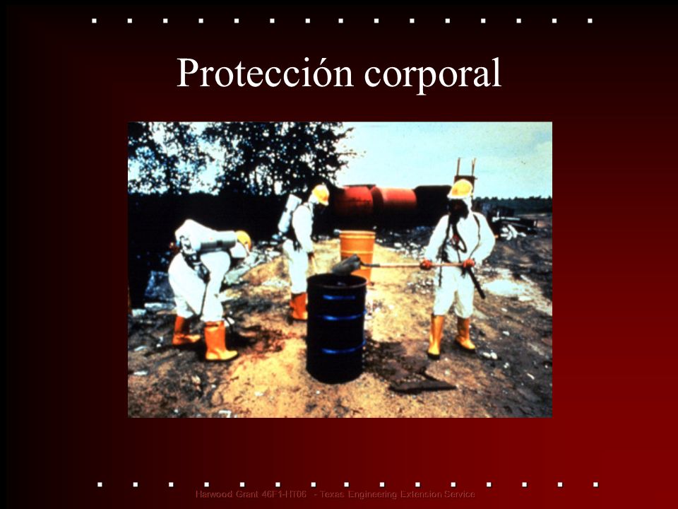 Protección corporal See OSHA Publication 3151, Assessing the Need for Personal Protective Equipment: A Guide for Small Business Employers.