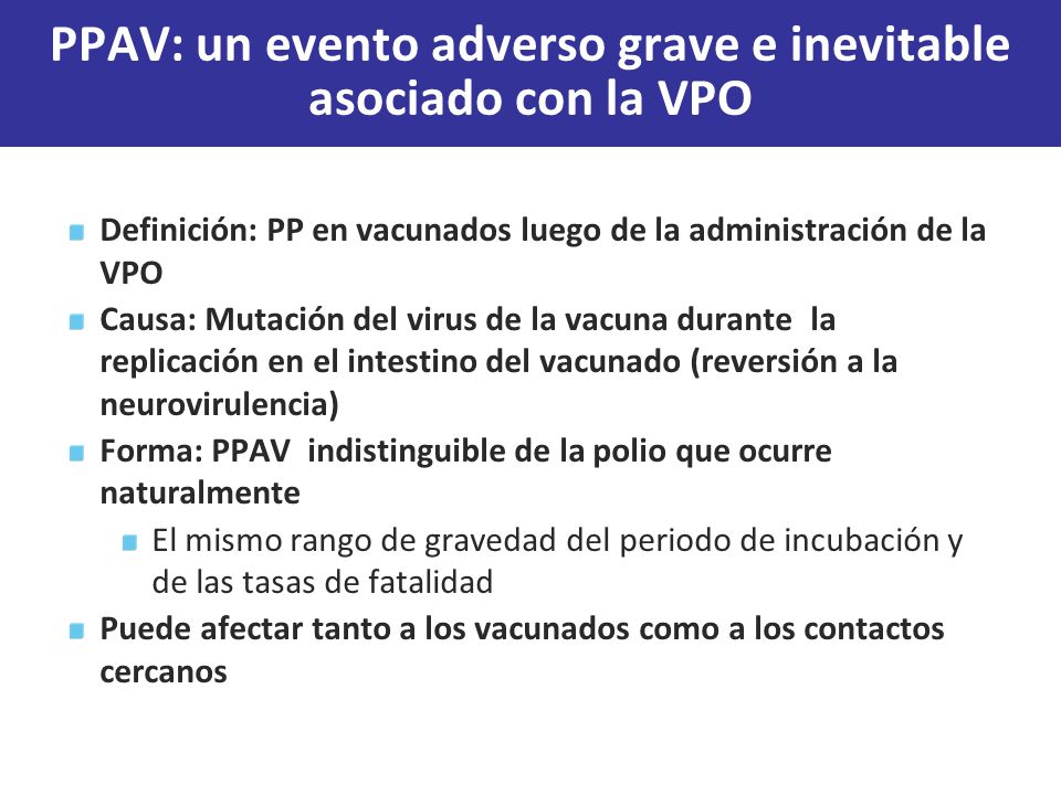 PPAV: un evento adverso grave e inevitable asociado con la VPO