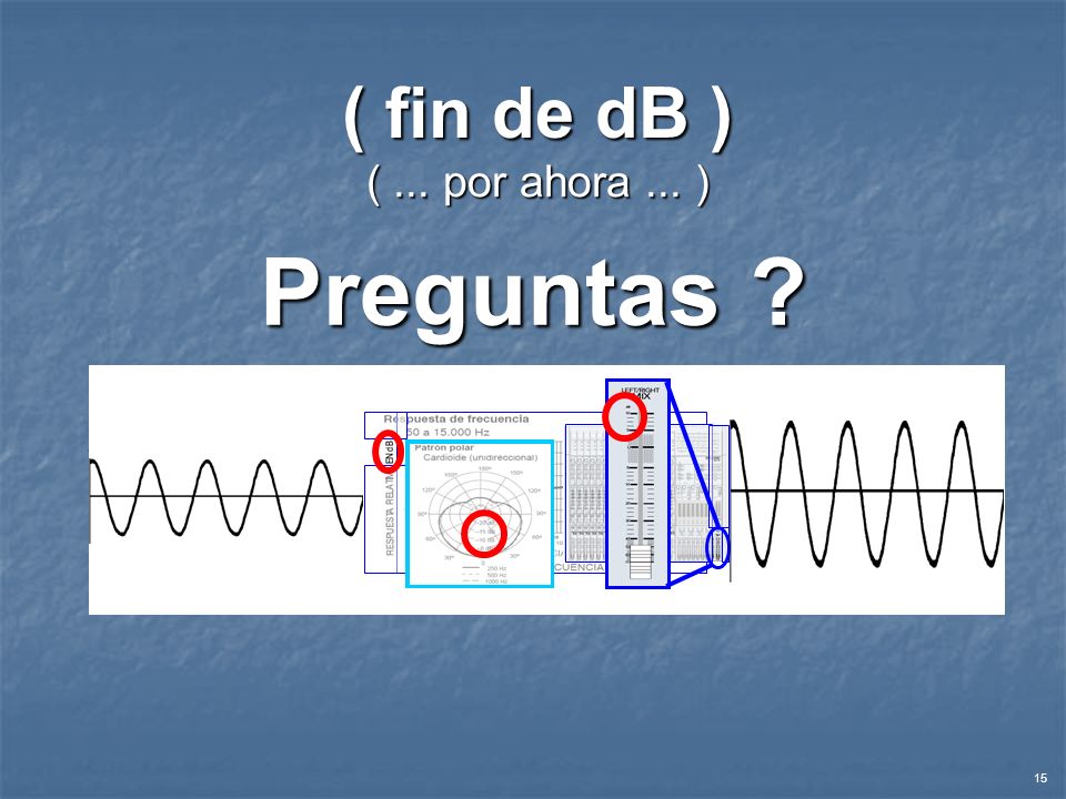 ( fin de dB ) ( ... por ahora ... ) Preguntas dB