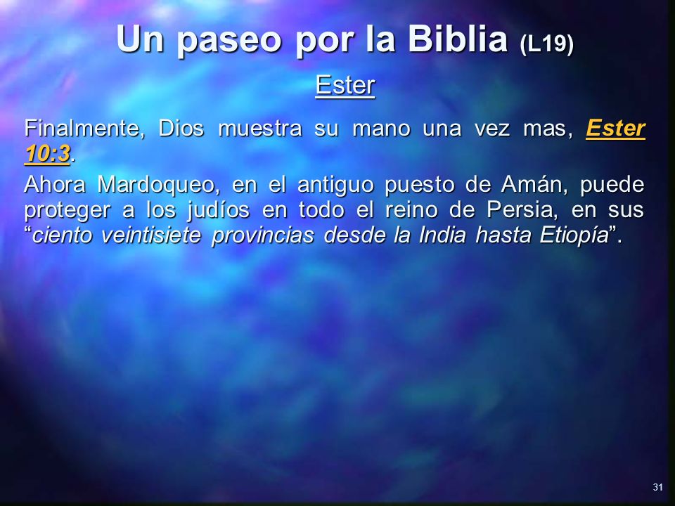 Un paseo por la Biblia (L19)