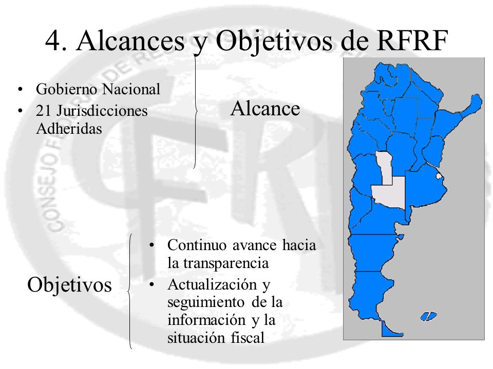 4. Alcances y Objetivos de RFRF