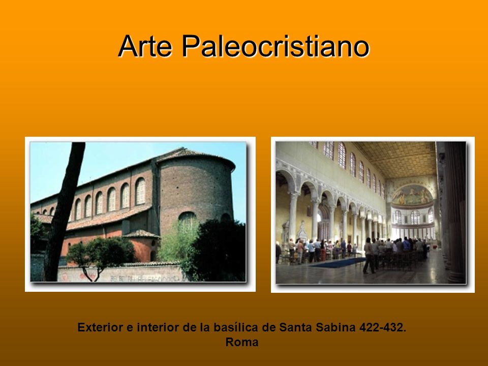 Exterior e interior de la basílica de Santa Sabina Roma