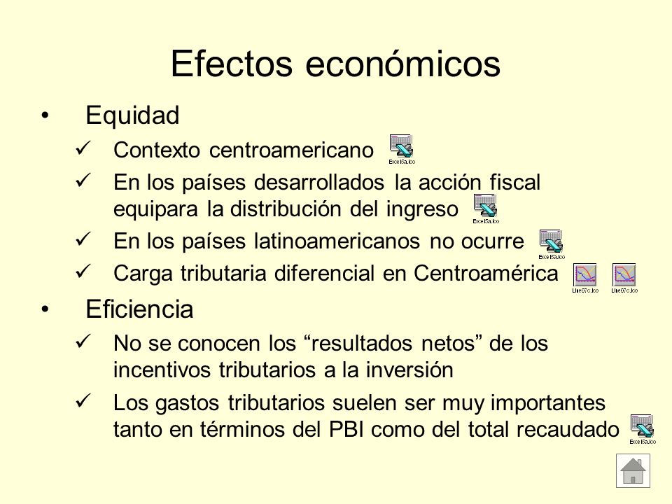 Efectos económicos Equidad Eficiencia Contexto centroamericano