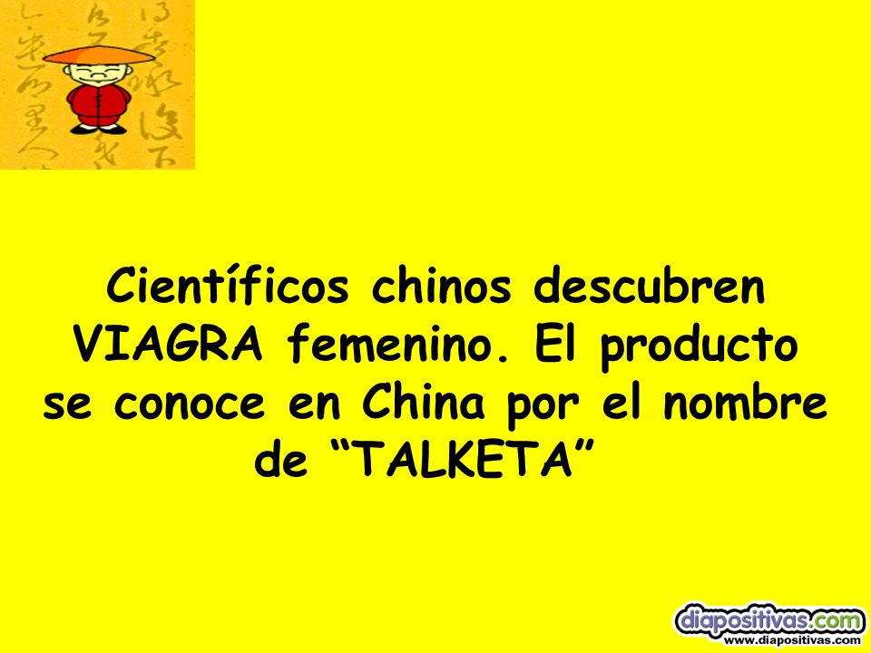 Científicos chinos descubren VIAGRA femenino. El producto
