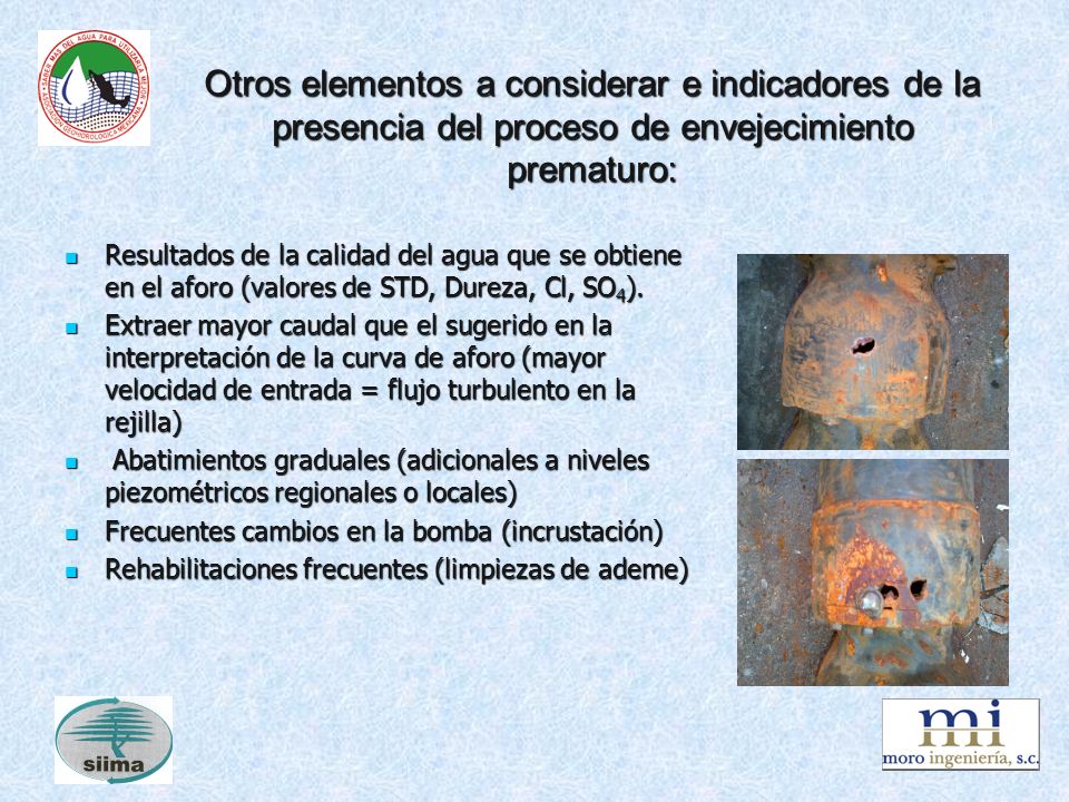 Otros elementos a considerar e indicadores de la presencia del proceso de envejecimiento prematuro: