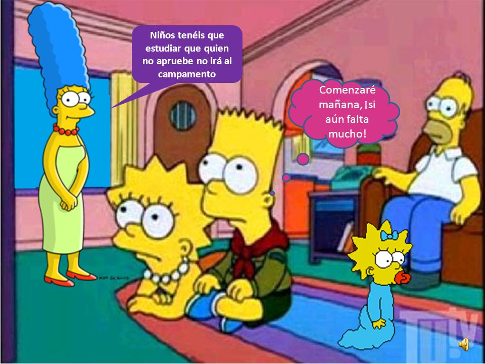 Niños tenéis que estudiar que quien no apruebe no irá al campamento