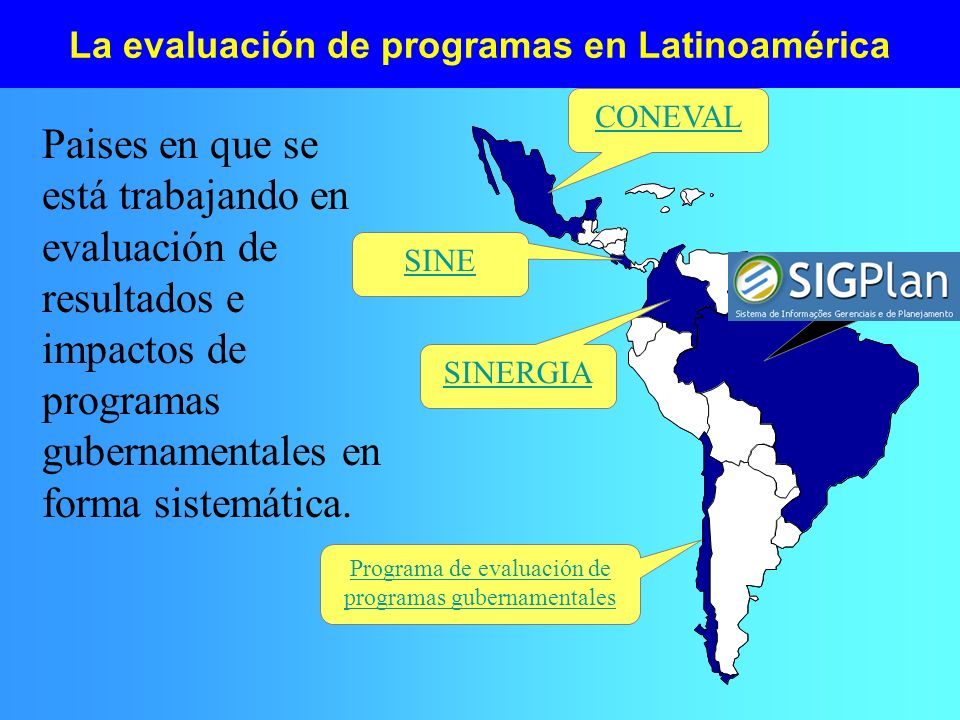 La evaluación de programas en Latinoamérica