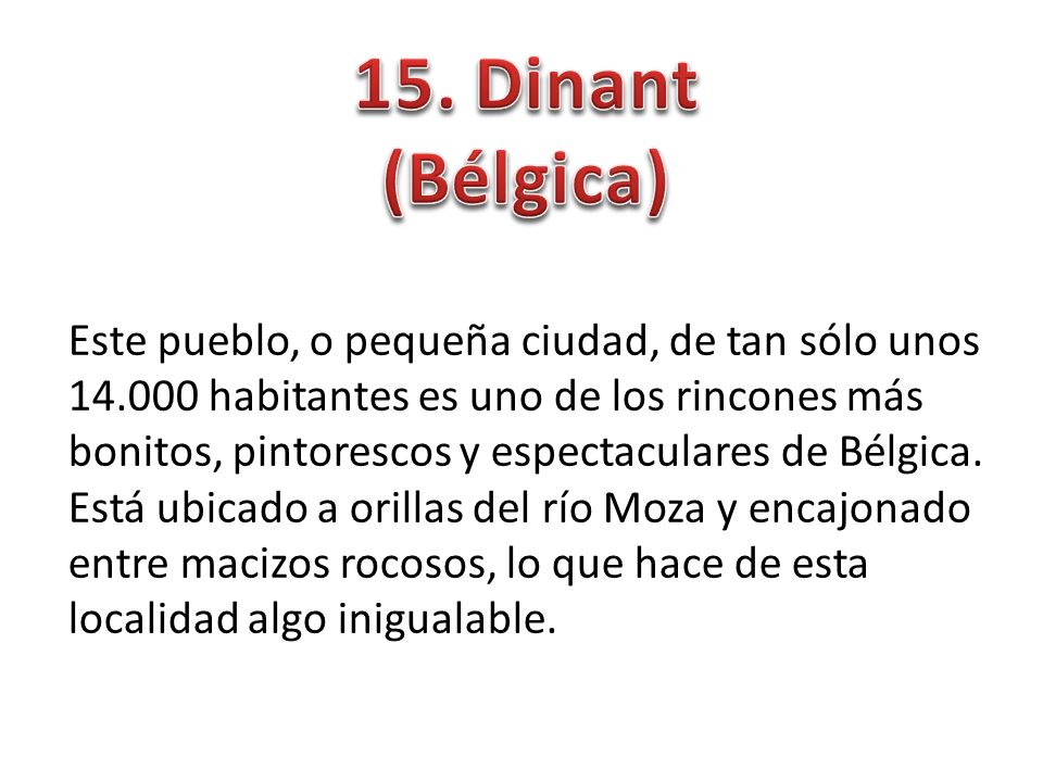15. Dinant (Bélgica)