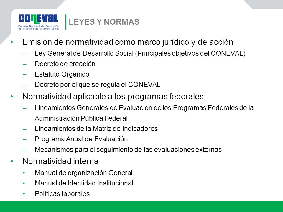 Emisión de normatividad como marco jurídico y de acción