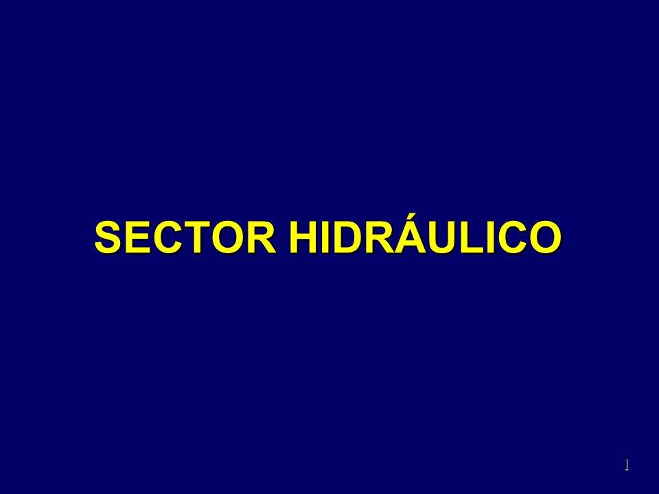 SECTOR HIDRÁULICO 1