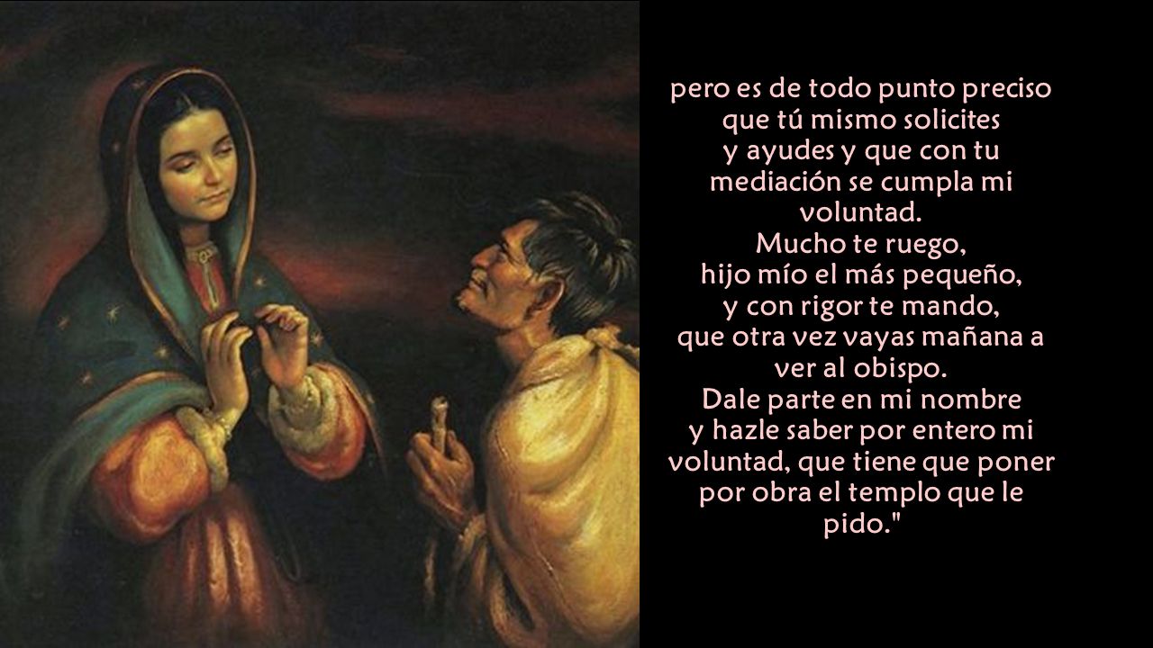 pero es de todo punto preciso que tú mismo solicites y ayudes y que con tu mediación se cumpla mi voluntad.