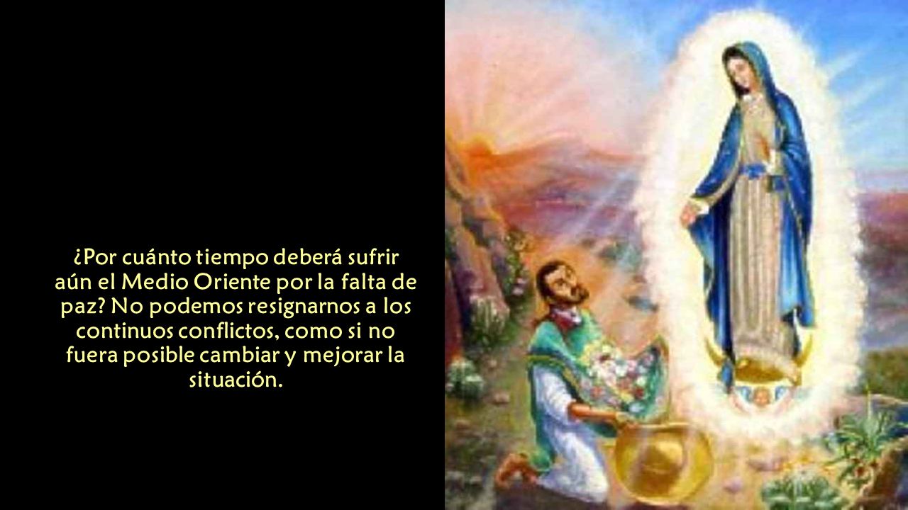 ¿Por cuánto tiempo deberá sufrir aún el Medio Oriente por la falta de paz.