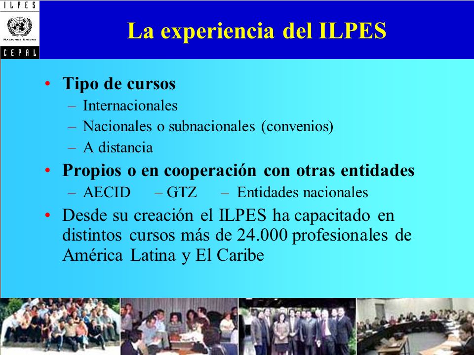 La experiencia del ILPES