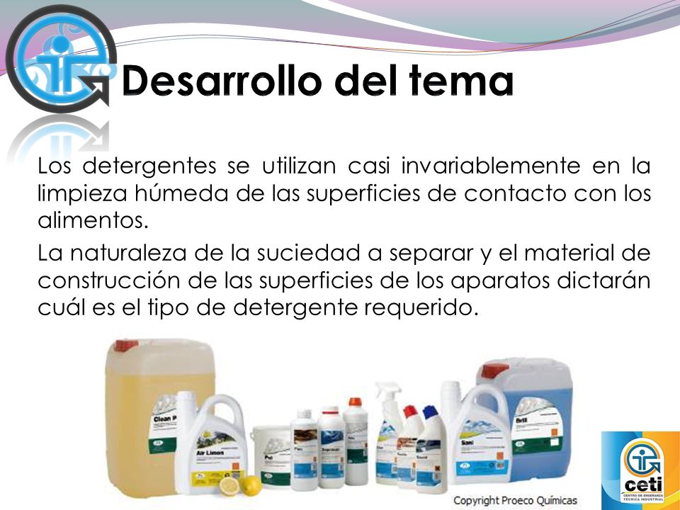 Detergentes utilizados en la Industria Alimentaria - ppt video online  descargar