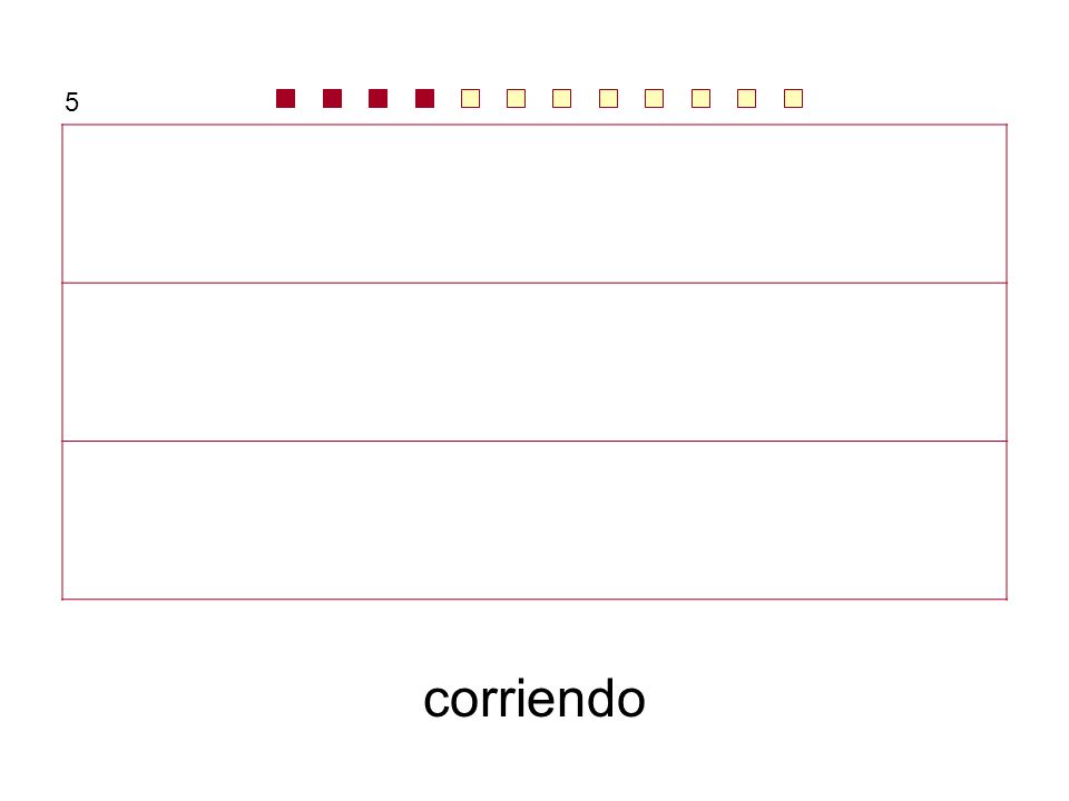 5 iba todo el día … mañana tendremos … no se oía ni … corriendo