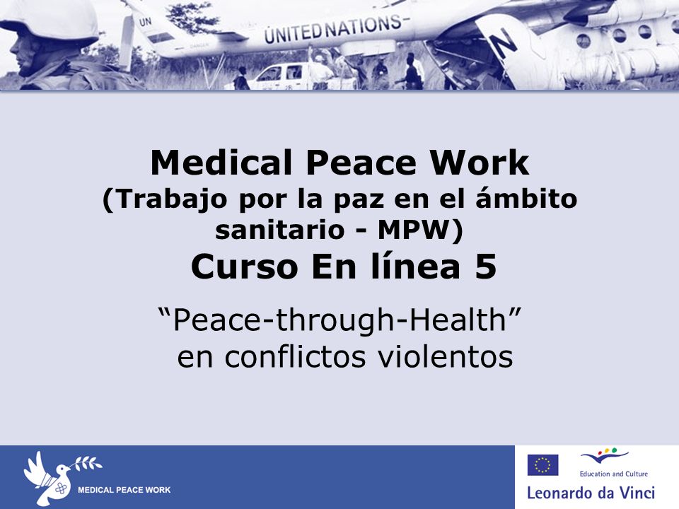 Peace-through-Health en conflictos violentos