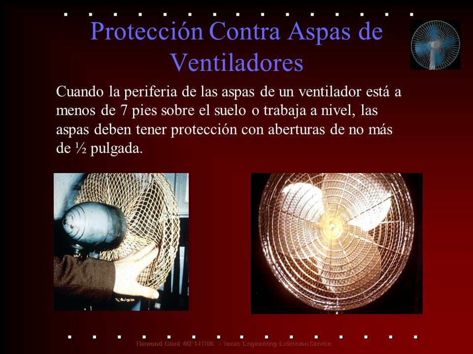 Protección Contra Aspas de Ventiladores