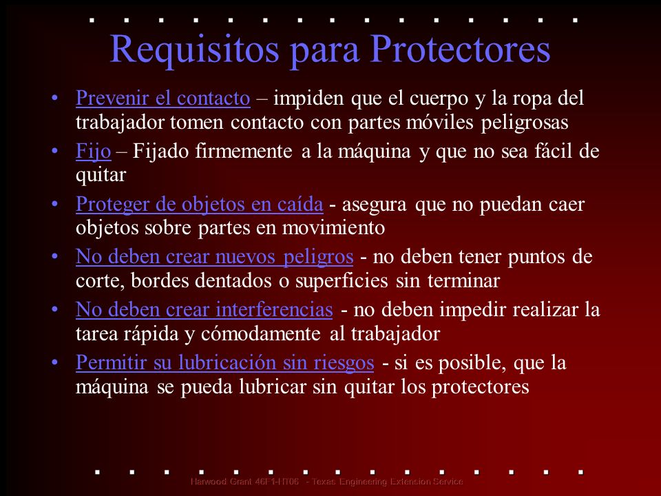Requisitos para Protectores