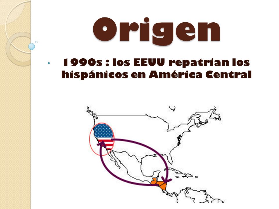 1990s : los EEUU repatrian los hispánicos en América Central