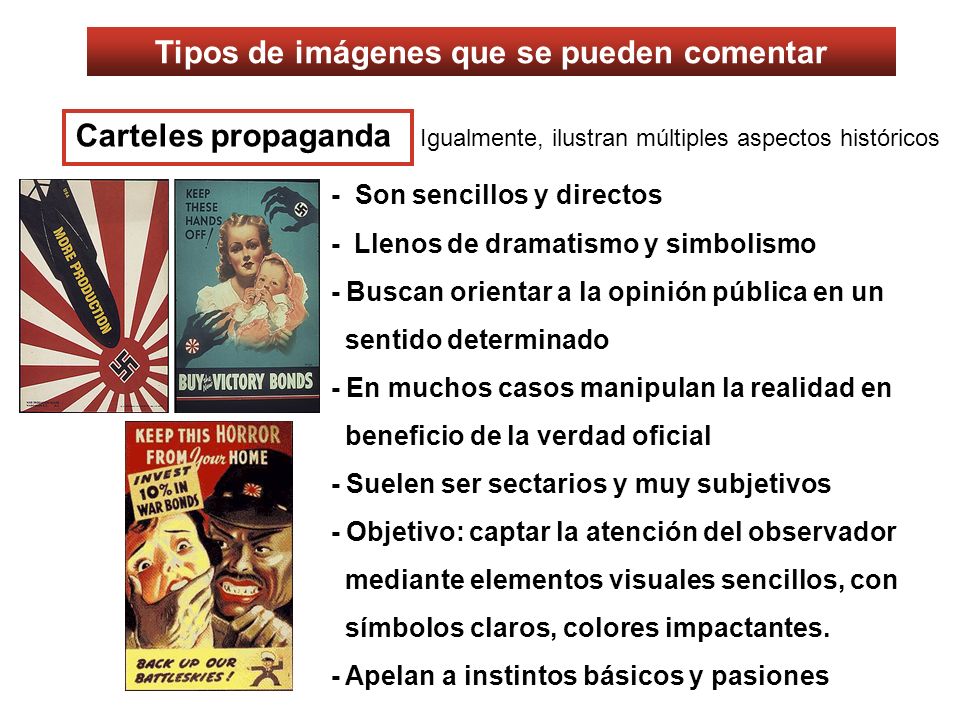 Tipos de imágenes que se pueden comentar