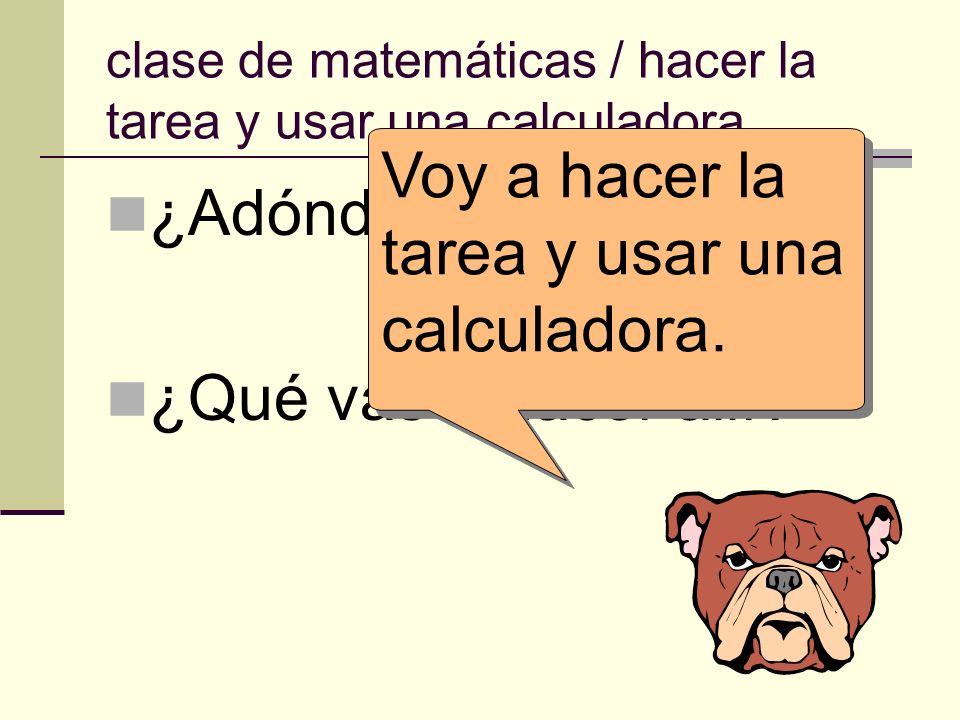 clase de matemáticas / hacer la tarea y usar una calculadora.