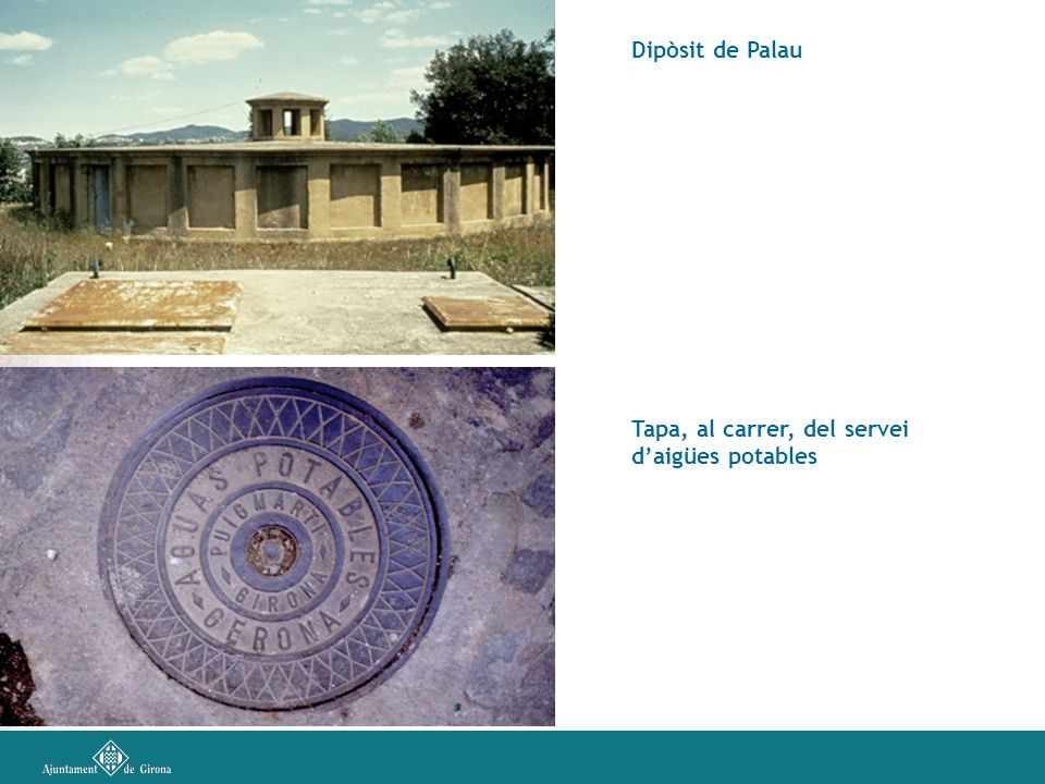 Dipòsit de Palau Tapa, al carrer, del servei d’aigües potables