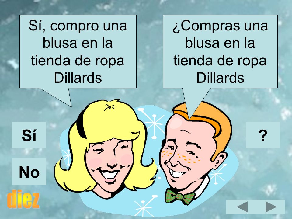 Sí No Sí, compro una blusa en la tienda de ropa Dillards
