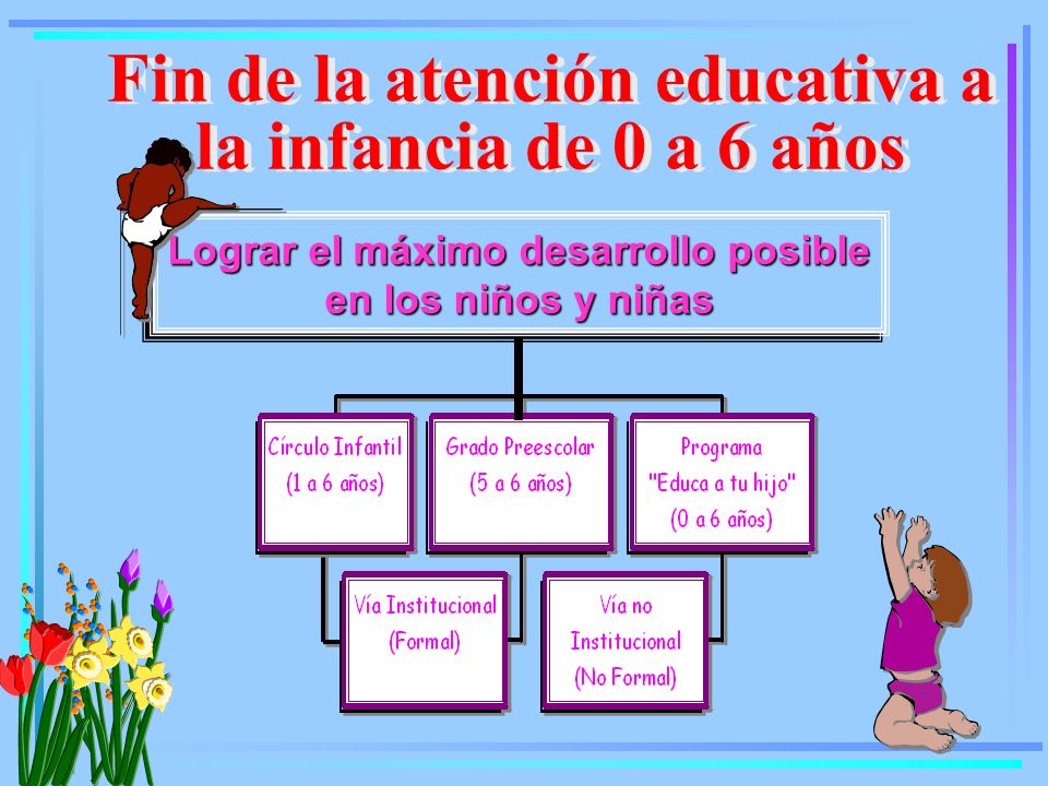 Fin de la atención educativa a la infancia de 0 a 6 años