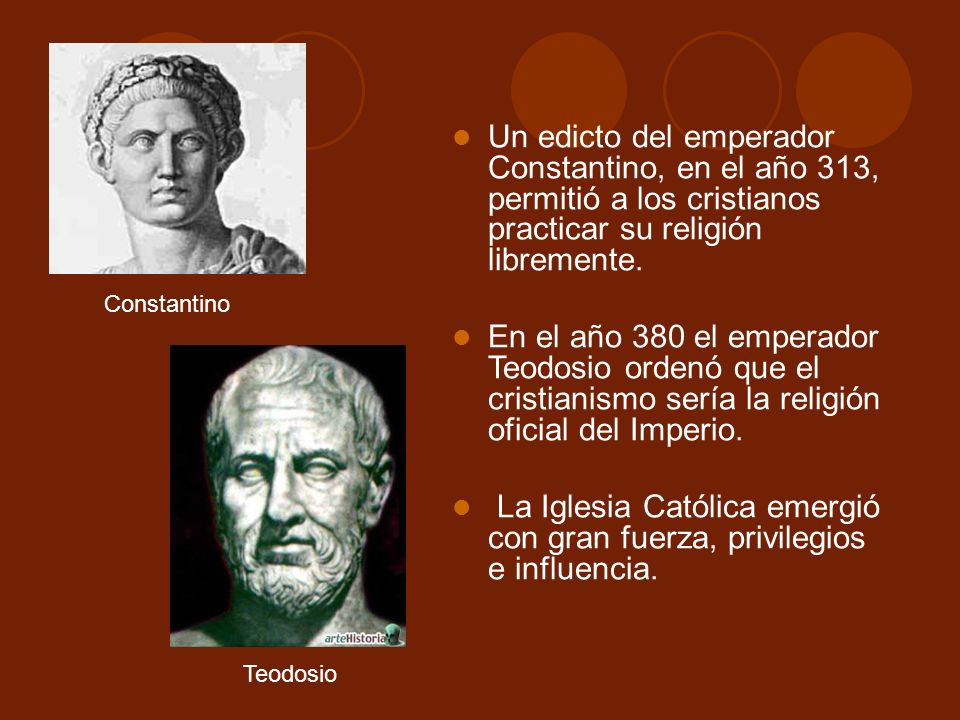 La Iglesia Católica emergió con gran fuerza, privilegios e influencia.