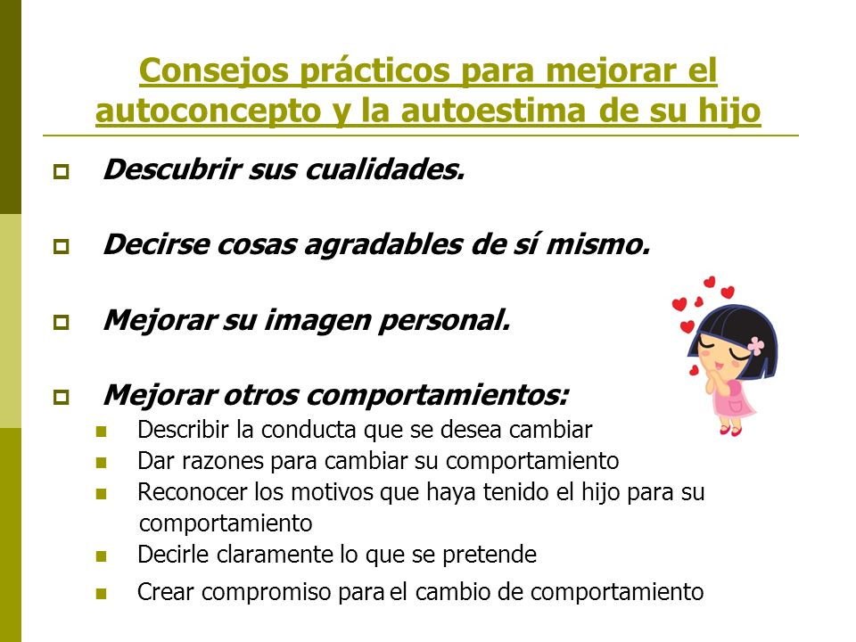 Consejos prácticos para mejorar el autoconcepto y la autoestima de su hijo