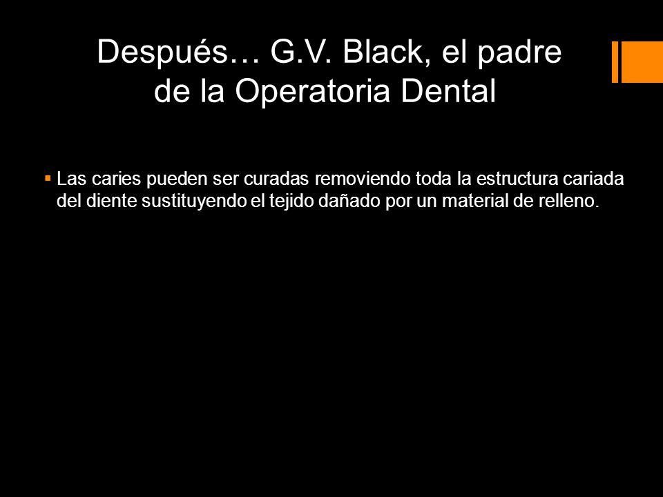 Después… G.V. Black, el padre de la Operatoria Dental