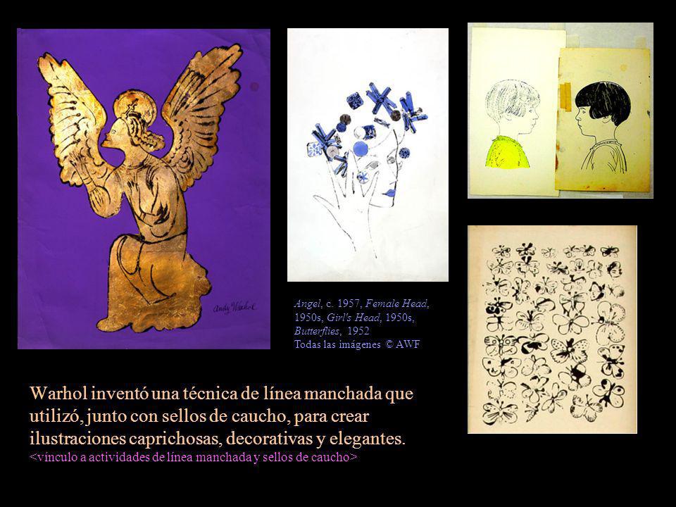 Angel, c. 1957, Female Head, 1950s, Girl s Head, 1950s, Butterflies, 1952