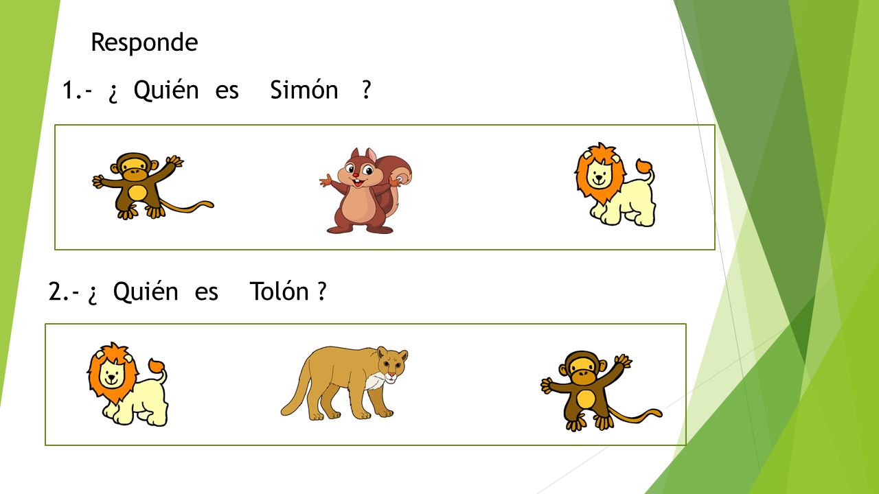 Responde 1.- ¿ Quién es Simón 2.- ¿ Quién es Tolón