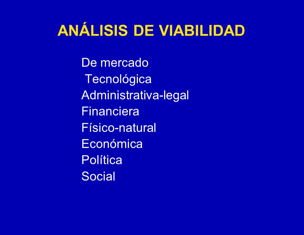 ANÁLISIS DE VIABILIDAD