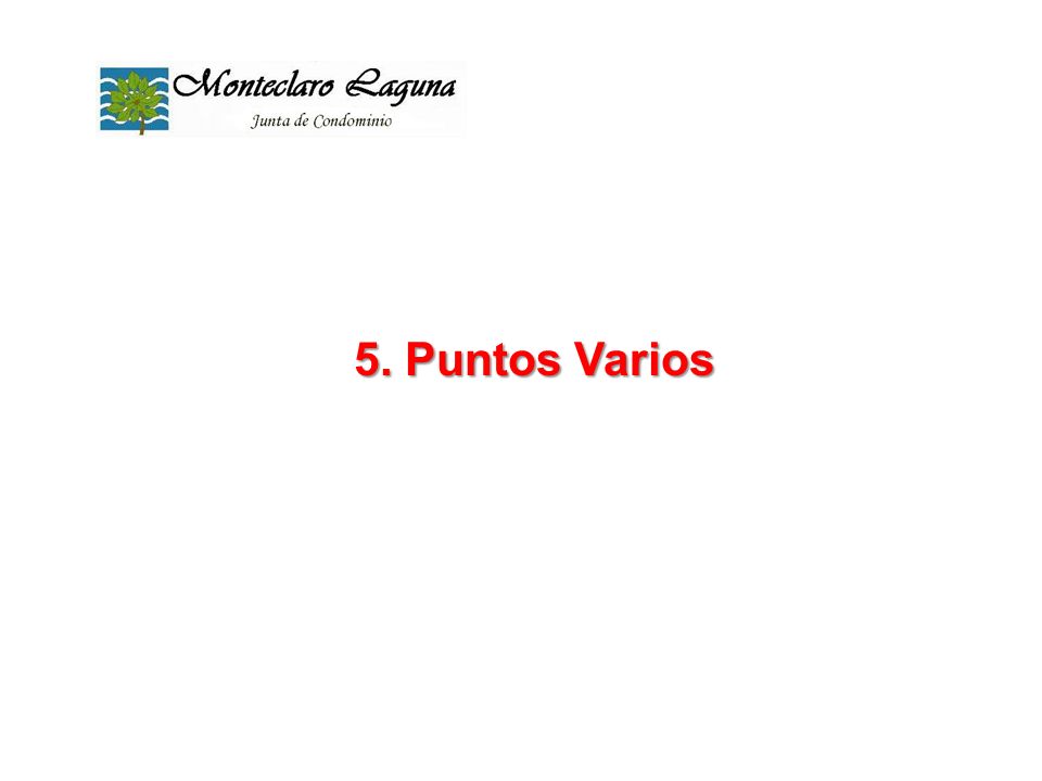 5. Puntos Varios